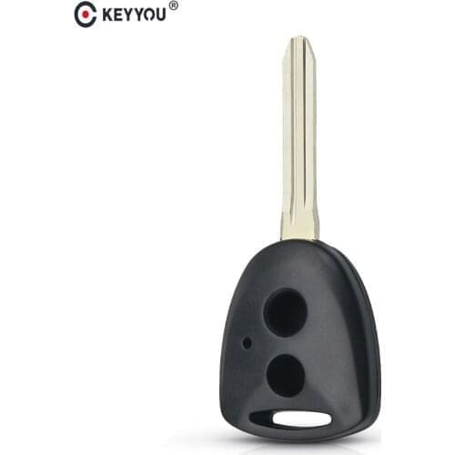 KEYYOU 2 Buttons Car Remote Key Shell Case For Toyota Avanza Calya wigo Fit Daihatsu Xenia Ayla Sigra Key Fob Uncut TOY43 Blade