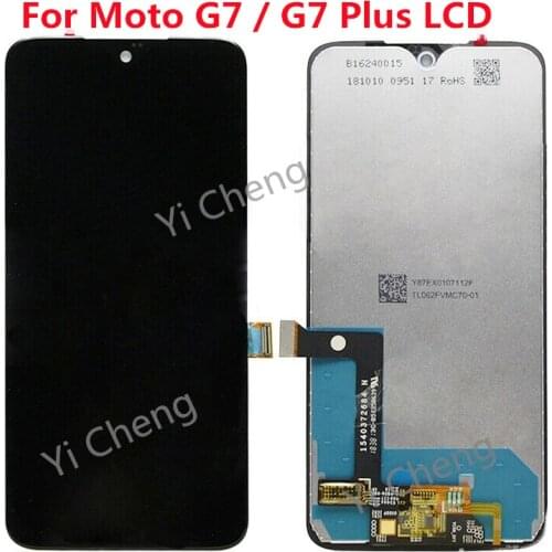 Screen For Motorola MOTO G7 / G7 Plus LCD Display Touch Screen Digiziter Assembly Replacement Display 100% Tested