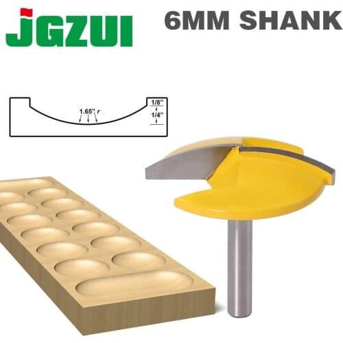 1PC 6mm Shank Small Bowl Router Bit - 1-1/2" Radius - 1-3/4" Wide door knife Woodworking cutter RCT