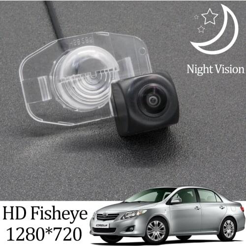 Owtosin HD 1280*720 Fisheye Rear View Camera For Toyota Corolla 2007 2008 2009 2010 2011 2012 2013 Car Parking Accessories