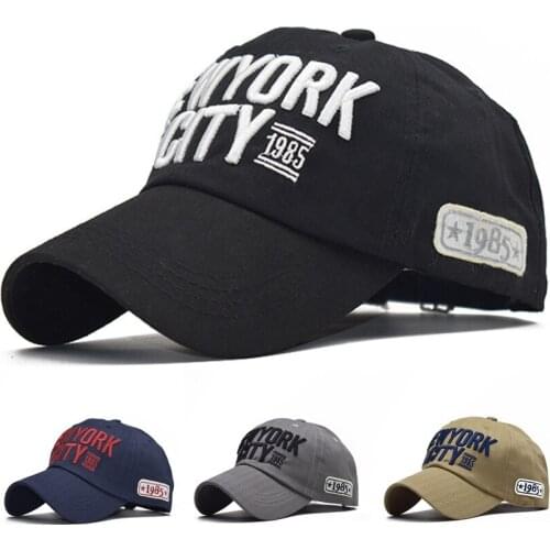 Outdoor High Quality Baseball Caps Women Men Cotton NEW YORK CITY 1985 Letter Embroidered Summer Adjustable Hats Gorra Hombre