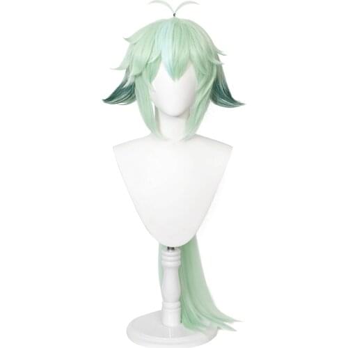 Genshin Impact Sucrose Cosplay Costume Wig Heat Hair Carnival Halloween Party Props