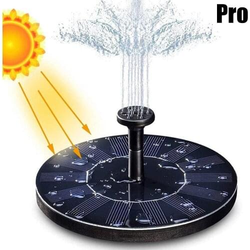 Floating Solar Fountain Garden Fountain Pool Pond Bird Bath Solar Panel Powered Fountain Pro Water Pump Garden Decoration