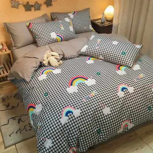 Duvet Cover 100% Cotton Quilt Cover Cartoon Kids Adults Home Textiles Fashion High Quality Comforter Case Queen Double Size 2021