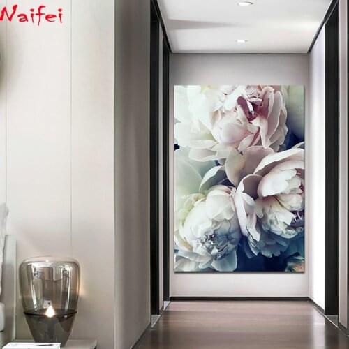 Full Square round Diamond Painting flower Diamond Embroidery peony flower Diamond Mosaic Sale Pictures With Rhinestones