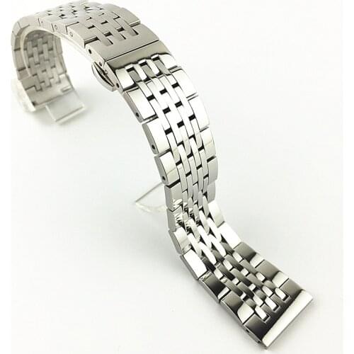 Universal Stainless Steel watch band 12mm 14mm 16mm 18mm 19mm 20mm 22mm 21mm Bracelet Wrist Strap silver gold Watchband