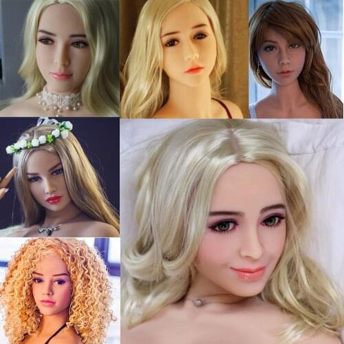 Silicone Sex Doll Head Oral Head For Life Size Asian Love Dolls Sexual Toys Can Fit For Body From 140cm to 170cm