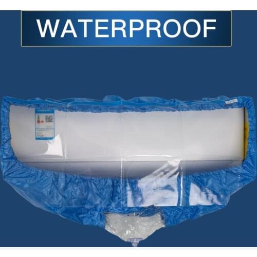 Air Conditioner Hood Cleaner Wall-mounted Air Conditioner Cleaner Dust Cover Cleaner Cleaning Bag Tension Belt + Baffle