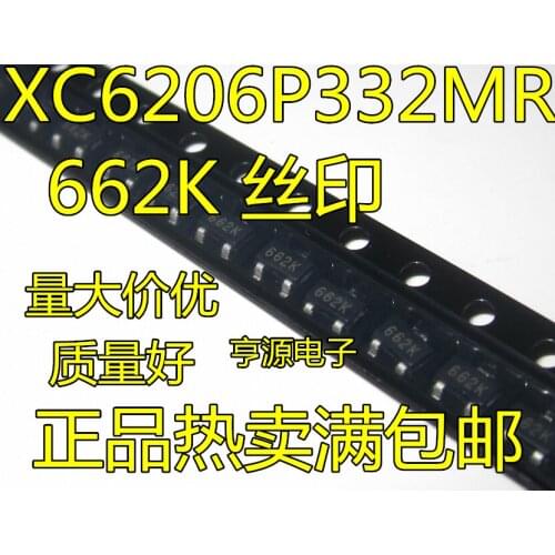XC6206P332MR 662K SOT23 3.3V/0.5A