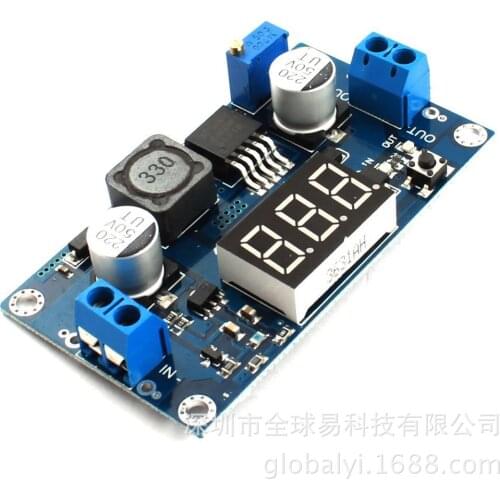 1 PCs Xl6009 DC-DC Adjustable Boost Module 4.5-32V L 5-55V with Voltmeter Display
