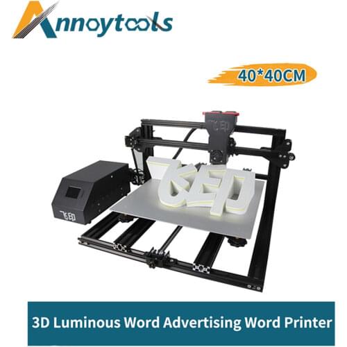 40*40cm 3D luminous word advertising word printer Smart 24-hour high-speed printing support Window/Lunis/Mac