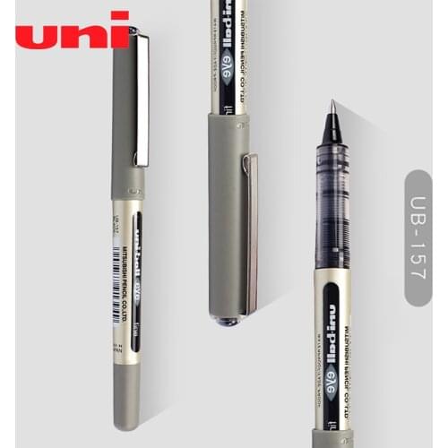 6 Piece/Lot Gel Rollerball Pen 0.7mm Uni-Ball Eye UB-157 Waterproof 3 colors to choose from