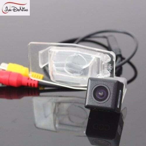 JanDeNing HD CCD Car Rear View Parking/Backup Reverse Camera/Waterproof License Plate Light OEM For Mitsubishi Galant 2004-2012