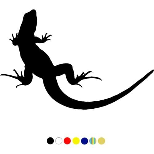 CS-823#20*13cm car sticker lizard funny car sticker vinyl decal silver/black for auto car stickers styling car decoration