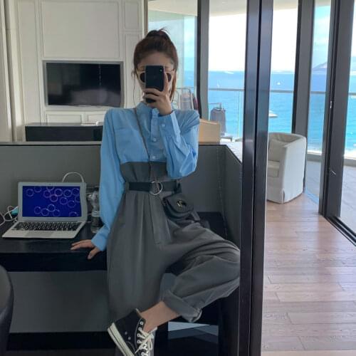 Ladies Romper Long Pants Jumpsuit Long Sleeve Casual Cargo Pants Loose Jumpsuit Lady Wide Leg Pants Plus Size Women Vintage