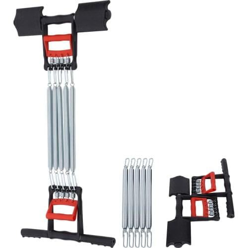 Push Up Resistance Band 3 in 1 Spring Arm Muscle Exerciser Chest Expander with 5 Springs Fitness Equipment Athletic Strength