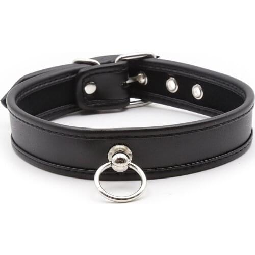 Fetish Slave Cosplay BDSM Bondage Harajuku Festival Jewelry Sexy Leather Punk Choker Restraints Collar Strap