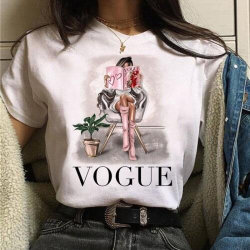 Fashion Summer Tops T Shirt Women Tshirt New Vogue Tshirt Graphic Tee Cute Women T-shirt Female Tee Shirt 90s Girls Tee Tshirt