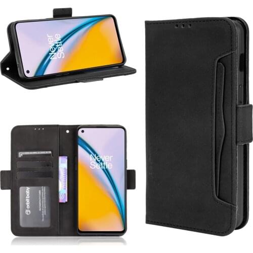 Leather Flip Phone Case for OnePlus 9 9R / Nord CE 5G / Nord N200 5G / Nord 2 5G Back Cover with Stand Coque Fundas