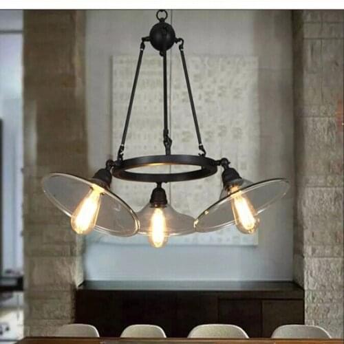 Loft Industrial Restaurant Lamp Retro Dining Room Lights Coffee Shop Bar Light E27 Edison Bulbs Light Fixtures Free Shipping