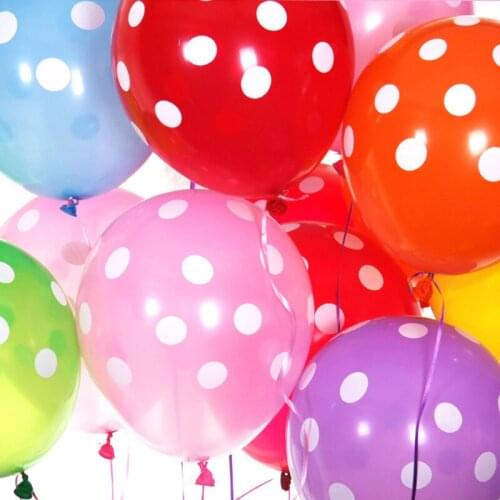 100 Pcs Latex Balloons 12 Inch Candy-Colored Thicker Wave-Point Balloons Birthday Wedding Marriage Party Decorations Supplies