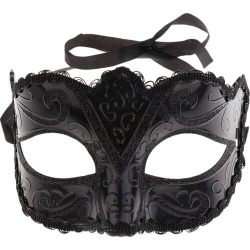 Ve-netian Masquerade Tiara Halloween Sexy Eye M-ask Women Men Fancy Dress