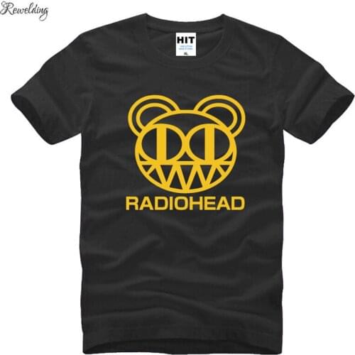 Radiohead Rock Music Mens Men T Shirt T-shirt Fashion Summer New Short Sleeve O Neck Cotton Tshirt Tee Camisetas Masculina