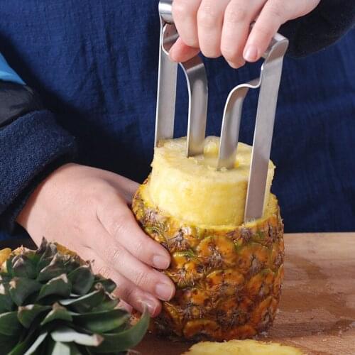 Stainless steel pineapple meat remover pineapple knife eye peeler pineapple core remover pineapple artifact