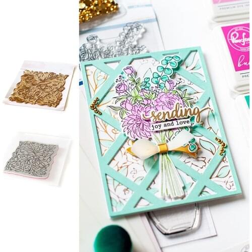 2021 New Arrive Blooms Leaf Stamps and Hot Foil Scrapbook Diary Cutting Stamps and Hot Foil Scrapbook Diary Decoration