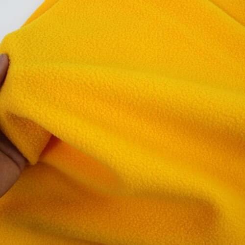 Orange Polyester Polar Fleece Fabric anti-pilling one-side Fleece Fabric Handmade Fabric By The Yard Free shipping