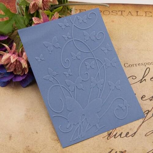 Plastic Embossing Folder Template DIY Scrapbook Photo Album Card Making Decoration Crafts Butterfly E56C