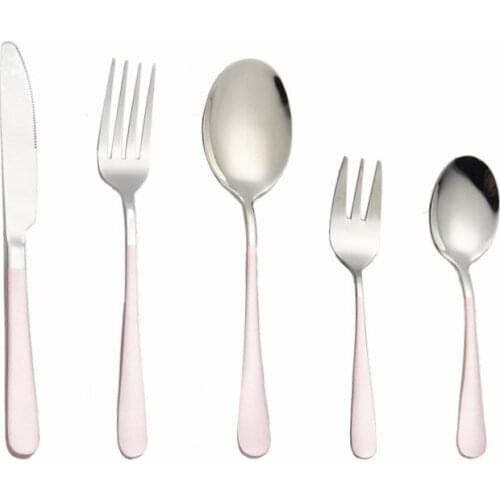 Full Tableware Cutlery Fork Spoons Knives Set Stainless Steel Cutlery Complete Silverware Set Dinnerware Set Gold Free Shipping