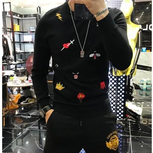 Drop shipping Mens Causal O Neck Sweater Autumn Winter Pullover Knitted designer Jumper Sweaters Slim Fit Male