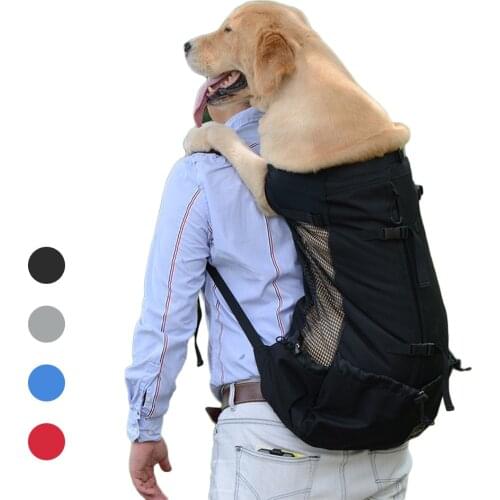 Pet Dog Carrier Backpack Head Out Design Bag for Large Dogs Retriever French Bulldog Outdoor Bicycle Hiking Travel Bags S-XL