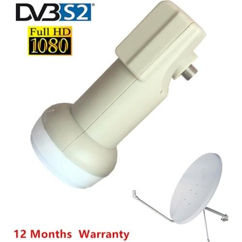 High Gain Low Noise 0.1 dB Waterproof Best Signal Universal KU Band Single LNB satellite Dish antenna for HD digital HDTV box