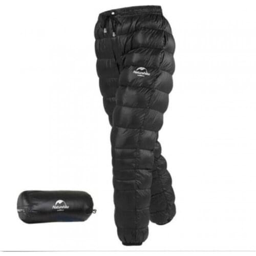 Outdoor Unisex Goose Down Pants Hiking Camping Warm Compression Snow Trousers