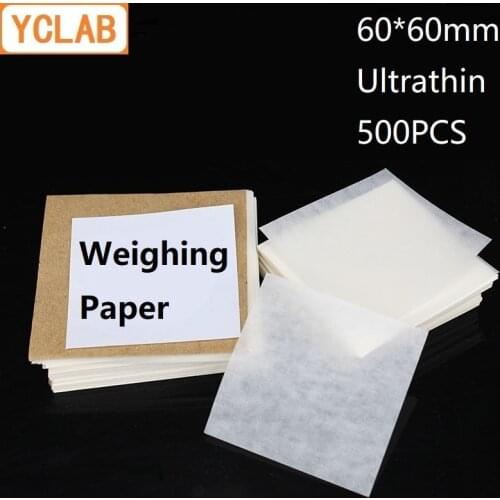 YCLAB 60*60mm Weighing Paper Square Ultrathin 500PCS / Pack Laboratory Chemistry Equipment