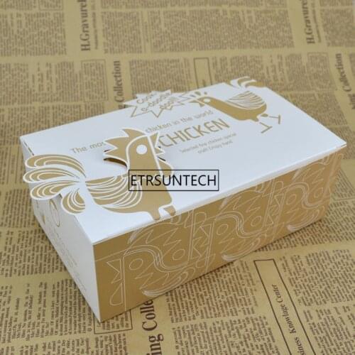 Fried Chicken Packed Boxes Korean Style Chicken Wings Takeaway Food Packaging Cartons Boxes