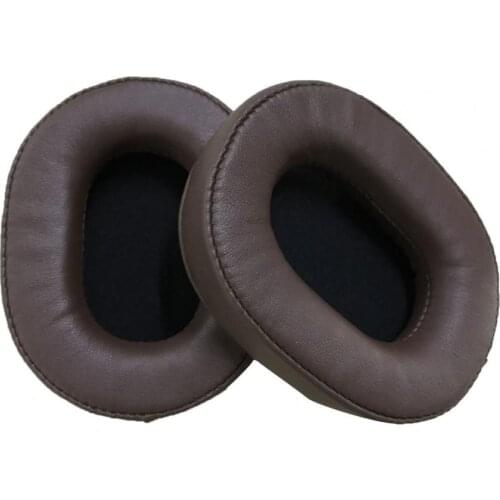 1 Pair Faux Leather Elastic Ear Pads Protective Earcaps Gaming Headset Replacement Earmuffs for ATH-MSR7 M50X M40X SX1