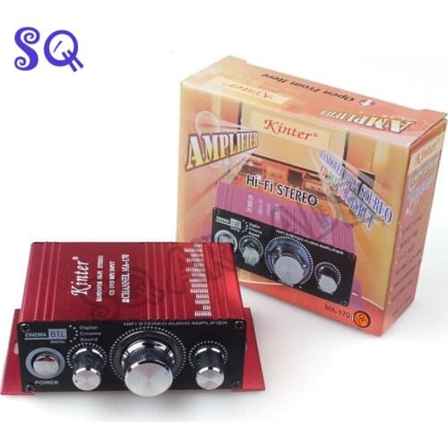 100pcs/lot Arcade Game MA-170 12V 2 channels LED Mini HIFI Stereo Amplifier for Arcade JAMMA MAME Machine Cabinets