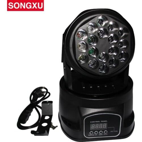 SONGXU 18x3w RGB LED mini Moving Head Light Moving Head Wash Light For Event,Disco Party Nightclub/SX-MH1803