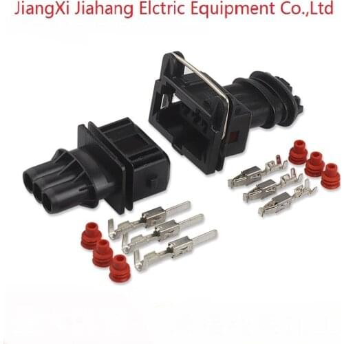 282191-1 Freeshipping 200sets DJ7035Y-3.5-11/21 3Pin AMP Car Electrical Wire Connectors for VW,BMW,Audi,Toyota,NISSAN