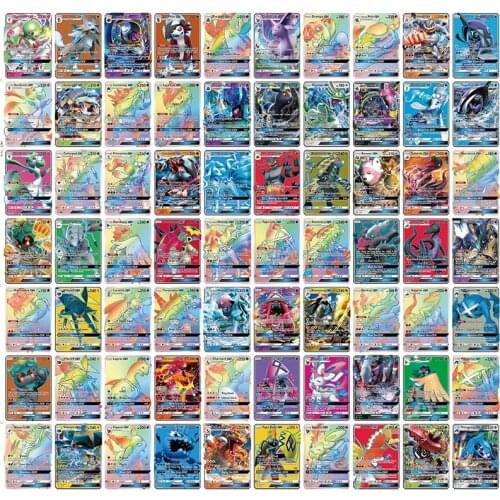 300 Pcs MEGA 20 60 100pcs GX Shining Card Battle Carte Trading Pokemon Cards Vmax Tag Team Kaarten Game Pokemons Kids Toys