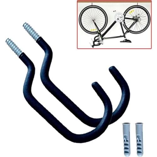 6 pcs Bike Wall Stand Holder Heavy Duty Bicycle Rack Wall Mount Bike Cycle Rack Cycling Hanger Storage Hooks Brackets BC0059