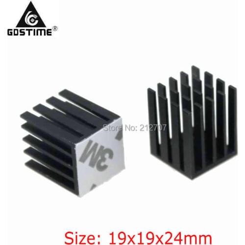 10 PCS Gdstime Aluminum Heatsink Cooling Fin Heat Sink Cooler Radiator 19x19x24mm