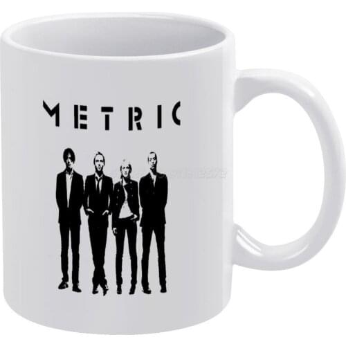 Metric Band White Mug Coffee Mug Afternoon Tea Christmas Cups Ceramic Mug 330ml for Coffee Band Metric Metric Band