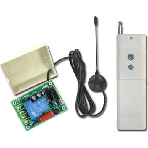 3000M AC 220V 10A 1CH 315/433MHz RF Wireless Remote Control Power Switch Radio Controller Transmitter Receiver With Antenna