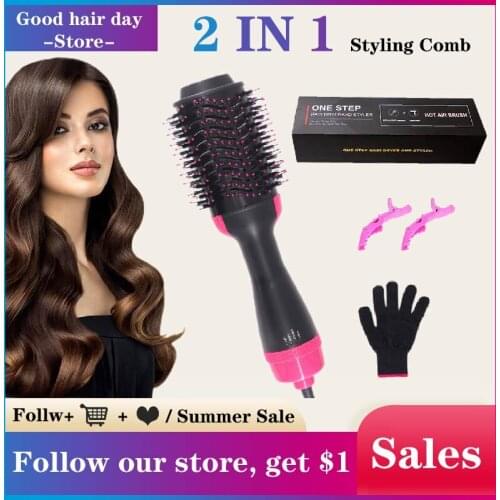 Hair Dryer Salon Hair Styler Tools Curler Comb Electric Negative Ion Generator Hair Straightener Curler Blow Dryer Hot Air Brush