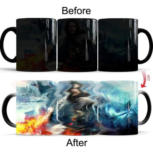 Custom Ceramic Color Changing Creative Gift Coffee Mug Tea Milk Cup