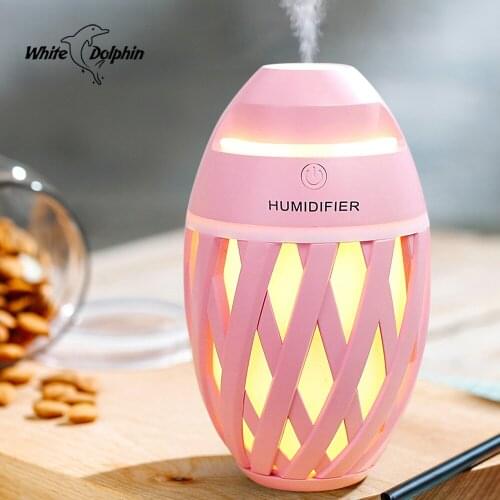 White Dolphin Mini Air Humidifier USB Aroma Essential Oil Diffuser LED Cool Mist Maker Fogger Car Aromatherapy Diffusers USB